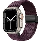 Babilden Apple Watch Series SE/11/10/9/8/7/6/5/4/3 ile Uyumlu Kumaş Kordon 46mm/45mm/44mm, Series 10 42mm/41mm/40mm/38mm
