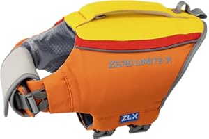 ZLX Schwimmweste Hunde Ripstop Rettungsweste für Kleine Mittlere Große Hunde, Hundeweste mit Sicherem Griff, Verstellbarer Leichter, Hundeschwimmweste für Bootfahren, Auftrieb & Schwimmhilfe