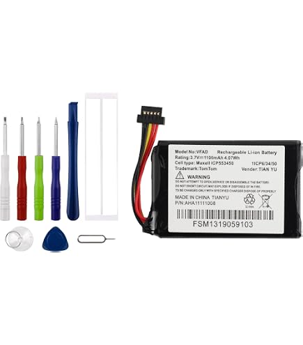 Batteria NavGear A505068G Compatibile – Li-Polymer 3,7V 2000mAh Per Navigatori GPS - 3