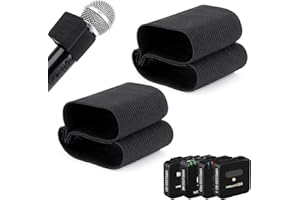 2 Pcs de Manchons Élastiques de Microphone à Main, Elastic Sleeve pour Rode Wireless GO II/Wireless Me/Wilreless Pro Sans Fil, Enregistrement de Mariage Vlog Live Interview Streaming par YOUSHARES