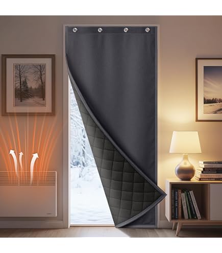 Rideau De Porte Magnétique Isolant 80x200 Cm En EVA - Imperméable, Coupe-Vent Pour Balcon & Cuisine