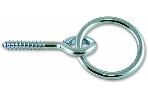 Chapuis 44557Z Anello di scuderia a vite - Acciaio zincato - M7 - Diametro interno 50 mm - Lunghezza 50 mm