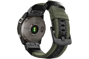 YOOSIDE Pasek do zegarka Fenix 5X / Fenix 6X / Fenix 7X QuickFit, nylonowy zapasowy pasek do zegarka Garmin Fenix 5X / 5X Plus, Fenix 6X Pro / Sapphire, Fenix 3, Enduro