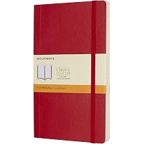 Agenda Journalier Moleskine 2025 - Format Pocket 9x14cm - Couverture Rigide Rouge Avec élastique