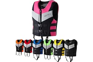 FXKJ Life Jacket for Adults, Paddle Boarding Lightweight Swimming Vest Buoyancy Aid Life Jacket Neoprene Men Women Life Vests For Kayaking Fishing Surfing