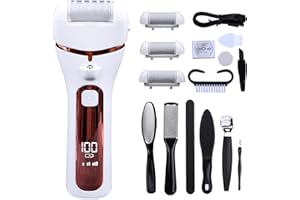 FIVAVA Hornhautentferner Elektrisch - Hornhaut Entfernen -Hornhaut Entfernen Fuß Elektrisch, IPX7 wasserdicht, 3 Geschwindigkeitsstufen Hornhauthobel Elektrisch füße für Hornhaut entfernen(Rosa)