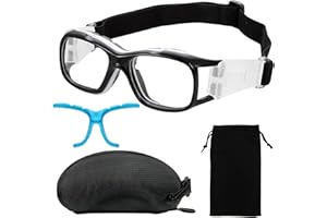 SAWUTPV Gafas de Fútbol Baloncesto de Deportivas al Aire Libre para Hombre Mujer con Tamaño Ajustable