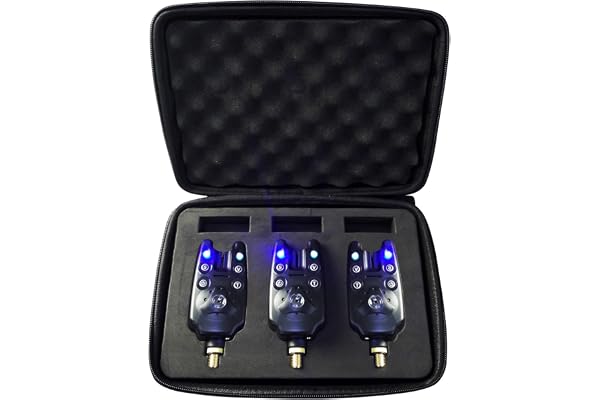 Discoball - Lot de 3 détecteurs sonores et lumineux de morsure - 1 sortie haut-parleur 2 voyants LED - Fonctions réglables : 3 modes de sensibilité, 4 modes de tonalité et 5 modes de volume, 3 Black Alarm