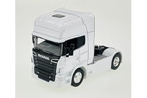 DROMADER Welly Scania V8 R730 - Modelo de camión (10 cm), color blanco