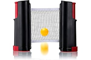 LTHERMELK Tischtennisnetze, Tischtennis, Netze Ausziehbares Tischtennisnetz Tragbares Ping Pong, Ersatznetz Ping Pong Net Paddel Spiel Tisch Zubehör, für Alle Arten von Tischen die Familie