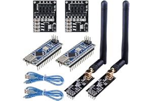 ‎WAYINTOP WayinTop 2Set RF Wireless Transceiver Empfänger mit Tutorial, NRF24L01+PA+LNA Wireless Module mit SMA Antenne 2.4 GHz 1100m + NRF24L01 Spannungsregler + Entwicklungsausschuss