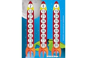 CARTALOTO-500 Jeux de Loto, Apollo Bingo », JCAB3F, Multicouleur