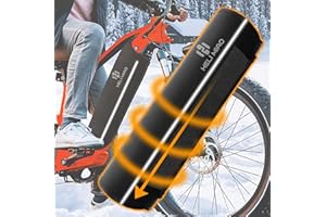 HELI MIAO E-Bike Akku Schutzhülle Standard mit Reflektoren, Universelle Passform Schützt vor Kälte & Schmutz eBike Akkuschutz Zubehör, Thermoschutzhülle fürs E Bike Neopren,Für 28-42 cm Rahmenumfang