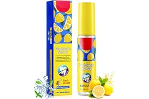 EHIOG Spray D'haleine Buccale, Spray Buccal Haleine Extra Fraîche-20ml, Éliminateur de Mauvaise Haleine, Fraîcheur Instantanée & Portable pour Soin Buccal-Citron