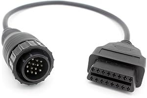 ‎LOONGGATE LoongGate für Benz 14 Pin to OBDII 16 Pin Adapter Anschlusskabel-3 Pin Pass Through-für Benz Cars-0,4 Meter
