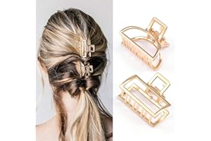 Runmi fermagli per capelli con metallo 2 Pezzi mollette per capelli antiscivolo eleganti pinze capelli piccole per le ragazze lady