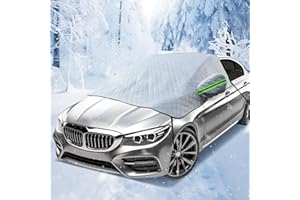 FFTANXS Protector de Parabrisas, Cubierta de Nieve del Parabrisas, Cubierta de Parabrisas Coche Protege de Hielo, Nieve, Rayos UV, Sol y Lluvia, Funda Plegable Parabrisa Delantero Universal - 230 * 145cm