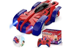 SOOTOUO Macchina Telecomandata per Bambini, 360° Rotazione Radiocomandata Che Sale Sui Muri Stunt RC Car Ricaricabile con Luce LED Giocattoli Bambino, Auto Giochi Regalo Bambini Bambina 3 4 5 6 7 8 9-12 Anni