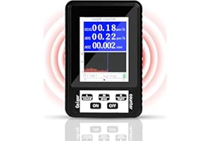 LAOYE Geiger - Medidor de radiactividad dosímetro para medición de rayos X gamma beta gamma detector de radiación nuclear detector de radiación - ultraligero y portátil
