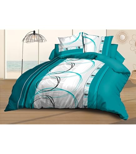 Copripiumino Matrimoniale 250x200 Cm Con 2 Federe - Microfibra Alta Qualità - Verde - Collezione Everyday - Foto 2