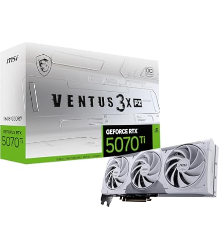 MSI Gaming RTX 5070 TI 16G Shadow 3X OC Graphics Card (16GB GDDR7