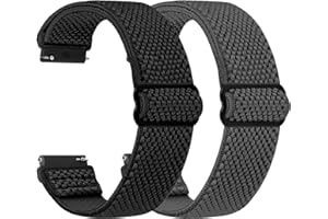 TumpCez - Quick Release Elastic Nylon Watch Straps - Band Width- 16mm 18mm 19mm 20mm 22mm 24mm Watch Straps -Choose Colour & Width