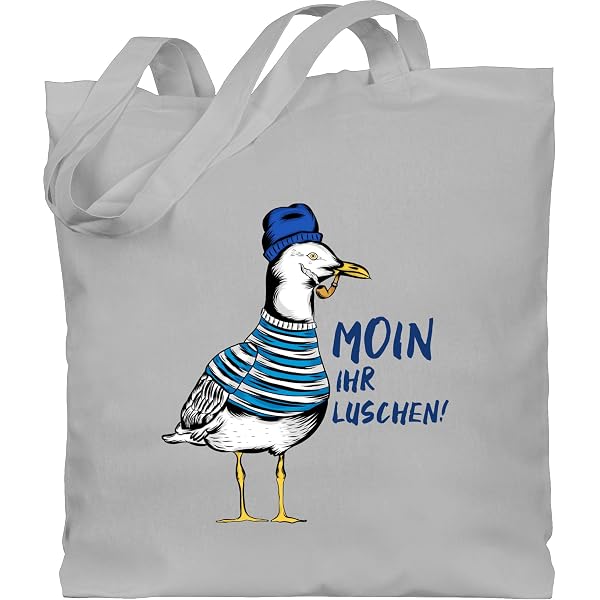 Maritime Kosmetiktasche 'Moin' Mit Leuchtturm – Nautisches Accessoire Im Norddeutsch-Stil