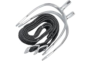 Korsteel Pow Never Rust Spurs with Straps, Mens 20mm