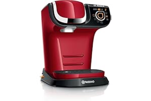 Bosch Tassimo My Way Machine à Café, tas6503, plus de 40 boissons chaudes, OneTouch, cafetière à dosette, des boissons personnalisées, filtration d'eau Brita Maxtra+, Intellibrew, rouge