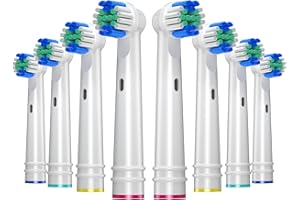 REDTRON Toothbrush Heads for Oral B Electric Toothbrushes, Replacement Brush Head for Oral B(8 Pack), EB17-P Precision Clean Brush Heads Fit for pro 1000/3000/5000, Vitality Smart Genius Series