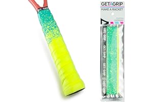 GET A GRIP - Personalisiertes Tennisschläger Übergriffband - Rutschfestes Tennis Overgrip, Griffband für Padel, Badminton, Squashschläger - Anti-Schweiß