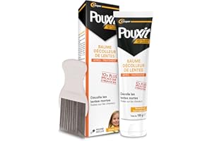 POUXIT - Baume décolleur de lentes - Peigne inclus - 10 fois plus efficace que le peignage seul - 100ml