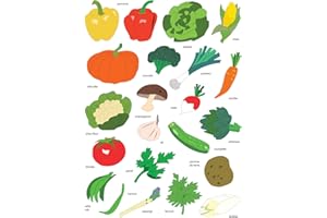 INNEO Gommettes Légumes - 44 pièces - 2,5 à 5 cm