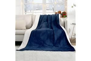 CURECURE Manta Eléctrica de Franela Suave con 4 Niveles de Calor y 9 Horas de Apagado Automático, 130 x 180 cm, para Oficina en Casa, Manta de Calefacción Rápida, Interruptor Extraíble, Lavable, Azul