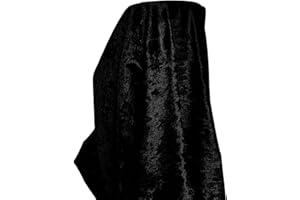 A-Express Premium Morbida Velluto Schiacciato Tessuto Materiale Tenda Cuscino Sartoria 140cm Larghezza - 1 Metro 100cm x 140cm Nero