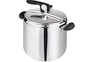 BARAZZONI Pentola a Pressione Amelia+ ø26cm, capacità 12Lt, Made in Italy, Acciaio Inox 18/10, Induzione+Gas, Massima sicurezza, Triplo fondo, PFAS free