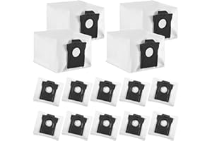 HAOYULUO 14 Bolsas Compatibles con Dreame L40 X40 X50 Ultra Complete/L10s Pro Ultra Heat/D10 Plus Gen 2/L10s Ultra Gen 2/L10s Plus/Mova E30 Ultra Accesorios de Aspiradora De Repuesto,Gran capacidad (14-PCS)