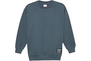 S.OLIVER JUNIOR s.Oliver Unisex Sweatshirt mit Rippbündchen und Print