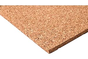 acerto 30226 Pannello in sughero di alta qualità 150 x 100 cm 8 mm * Elastico * Privo di sostanze nocive * Antistatico | Adatto come bacheca sottostrato artigianale per modellismo e mappa del mondo