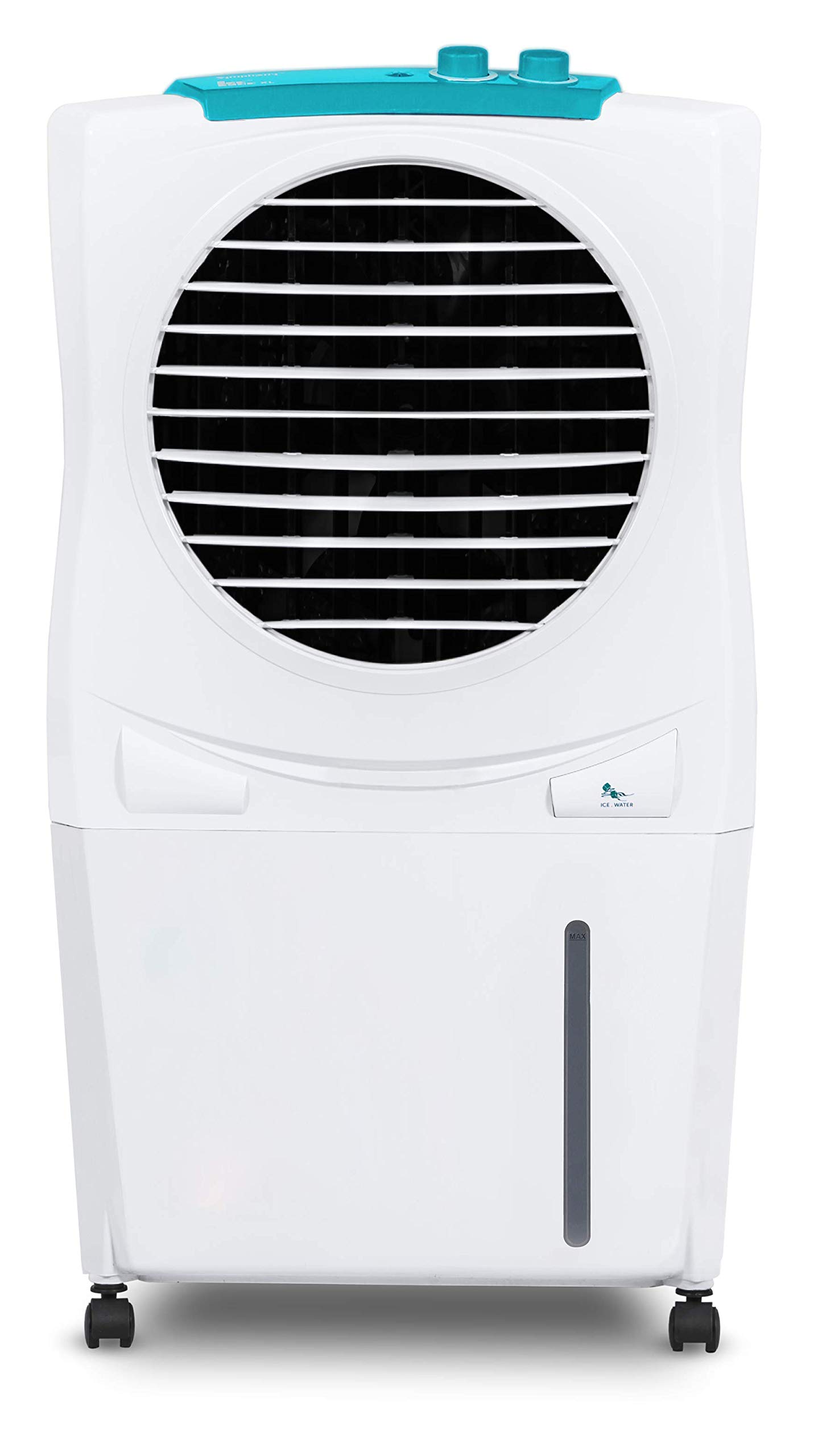 Symphony Ice Cube 27 Personal Air Cooler For Home with Powerful Fan, 3-Side Honeycomb Pads, i-Pure Technology and Low Power Consumption (27L, White)
