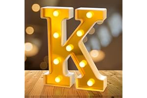 BDAO GIFT Letter Lights,Light up Letters,Light Up Numbers for Girls Room Accessories,26 Alphabet Light Up Letters Sign for Night Light Wedding Birthday Party Battery Powered Christmas Lamp Home Bar Decoration