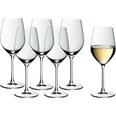 WMF Easy Plus 6'lı Beyaz Şarap Kadehi Seti, 390 ml, Kristal Cam, Şeffaf, Bulaşık Makinesinde Yıkanabilir