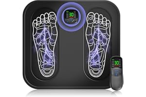 FURPAW EMS Foot Massager,Folding Portable Electric Massage Mat, Electronic Muscle Stimulatior Feet Massage