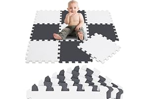 LittleTom 9 Teile Spielmatte Baby Puzzlematte ab Null - 30 x 30 cm Krabbelmatte Bodenmatte Kinder - Puzzle Teppich Kinderzimmer Matte - Outdoor Bodenschutzmatte Spielteppich - EVA Schaumstoff Isomatte