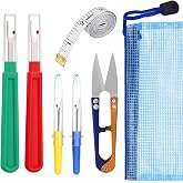 YPYMOD 4 Pieces Seam Ripper Set | With 1 Scissors and 1 Storage Box and 1 Tape Measure, for Hems, Sewing, Pockets, Sewing