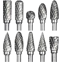 Set 5 Frese Rotative In Carburo Di Tungsteno | Doppio Taglio Per Metallo, Legno E Incisione - Foto 2