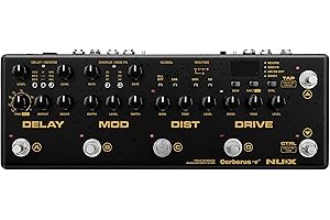 NUX Multi-effet guitare 16 effets Midi CERBERUS