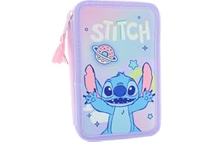 il megastore dei giocattoli e Giochiamo Astuccio Completo Stitch Galaxy 2025-2026 - Astuccio Triplo Scomparto con 3 Zip