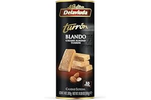 Delaviuda, Porciones de Turrón Blando de Almendras, Turrón Tradicional con Miel y Almendras, Receta Tradicional Desde 1880, 300 Gramos