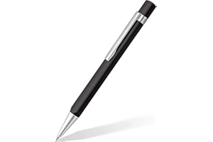 STAEDTLER TRX 766TRX9 07ST - Portamine girevole (forma triangolare ergonomica, superficie in alluminio vellutato, clip in metallo, meccanismo rotante, spessore mina 0,7 mm), colore: Nero
